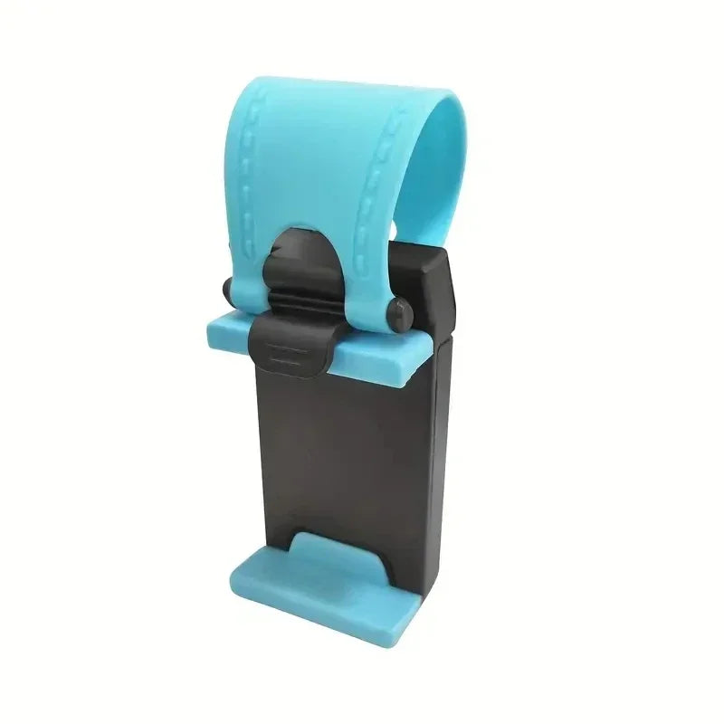 Universal Steering Wheel Phone Holder Hook Mount Car Bracket Car Phone Mount Richie's BLUE