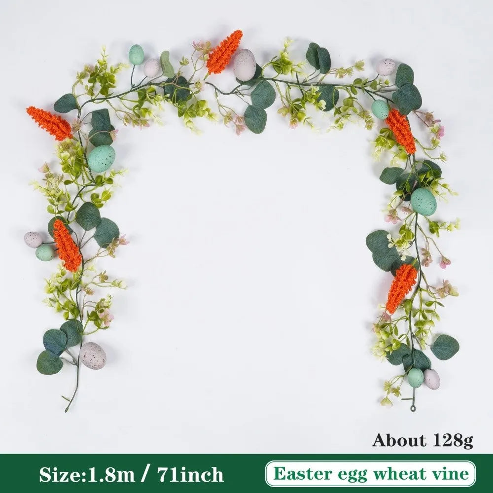 Easter Artificial Vine Wreath – Colorful Eggs & Butterfly Décor Easter Vine Wreath Richie's Color Eggs Vine