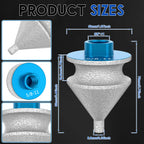 Diamond Chamfer Bit 4-in-1 Vacuum Brazed 5/8-11 for Angle Grinder Diamond Chamfer Bit Richie's 4 in 1