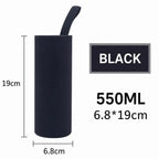 Neoprene Water Bottle Sleeve with Handle – 420/550ml Bottle Sleeve Richie's Black 550ml