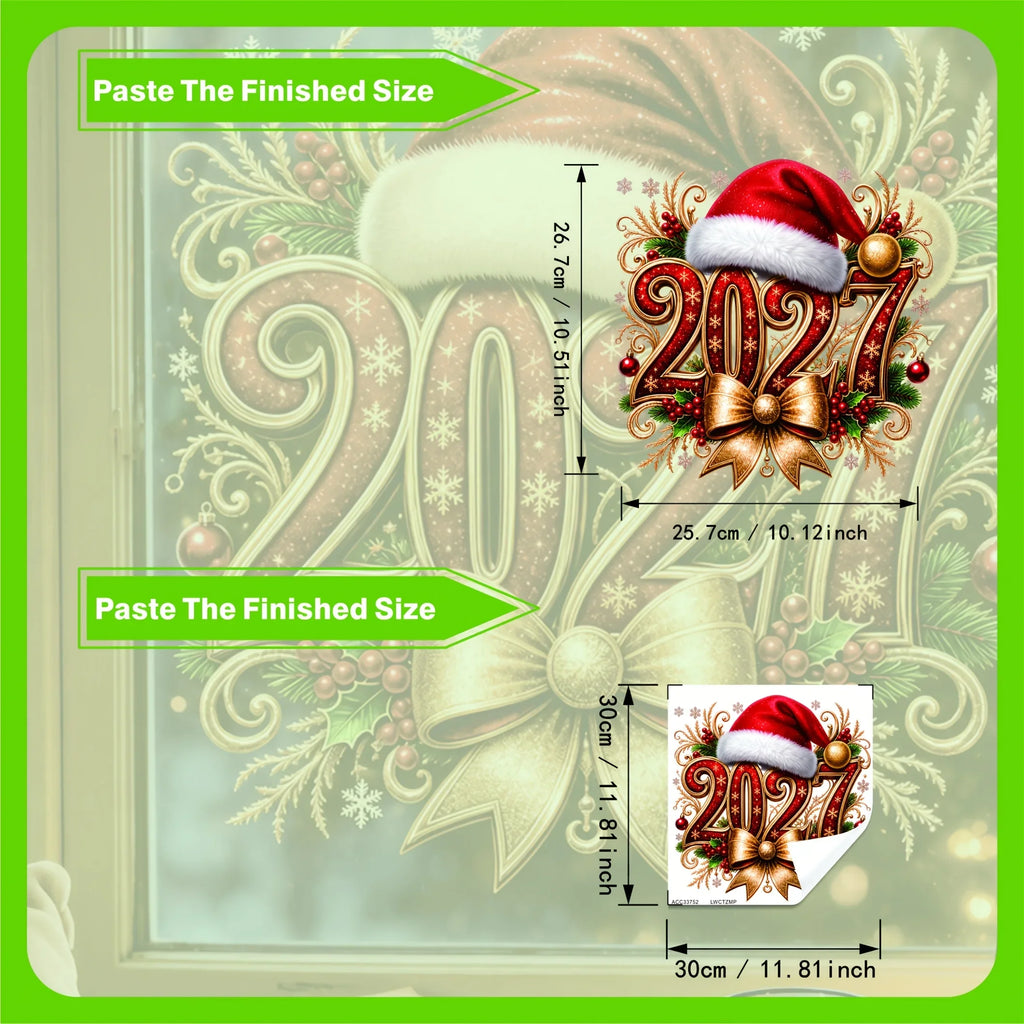 Christmas Window Clings – Reusable Santa, Snowflake & Holly Decals Window Cling Decals Richie's