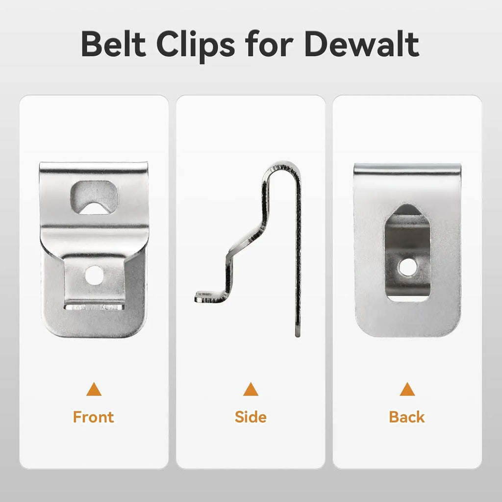 Belt Clip Hook for DeWalt 20V Drill & Impact Wrench – 6 Pack Power Tool Accessory Richie's