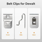 Belt Clip Hook for DeWalt 20V Drill & Impact Wrench – 6 Pack Power Tool Accessory Richie's