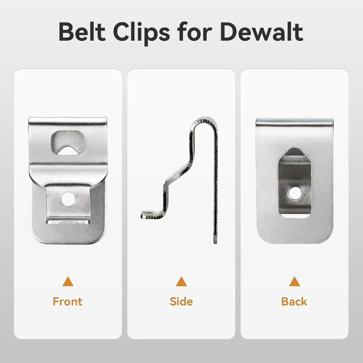 Belt Clip Hook for DeWalt 20V Drill & Impact Wrench – 6 Pack Power Tool Accessory Richie's