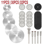 Mini Circular Saw Blade Set 11/30/32pc – Rotary Tool Cutting Discs Rotary Tool Accessories Richie's
