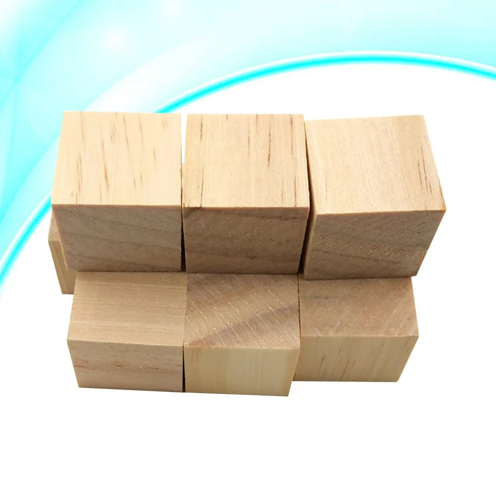 10Pcs 2cm Natural Pine Wooden Cubes – DIY Craft Blocks Wood Craft Blocks Richie's