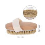 Natural Wood Handle Body Brush – Soft Bristle Skin Scrubber Body Scrub Brush Richie's