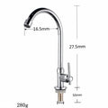 Rotatable Single Cold Kitchen Sink Faucet – Chrome Finish Kitchen Sink Faucet Richie's HJ-157