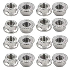 304 SS Hex Flange Nuts M3–M8 Anti-Loosening Serrated Hex Flange Nuts Richie's
