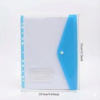 8-Pack A4 Ring Binder Folders with Lock Button & 11 Pockets Ring Binder Folder Richie's
