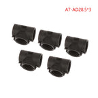 5Pcs T/Y-Shape Three-Way Corrugated Hose Wiring Connector Wiring Harness Connector Richie's A7