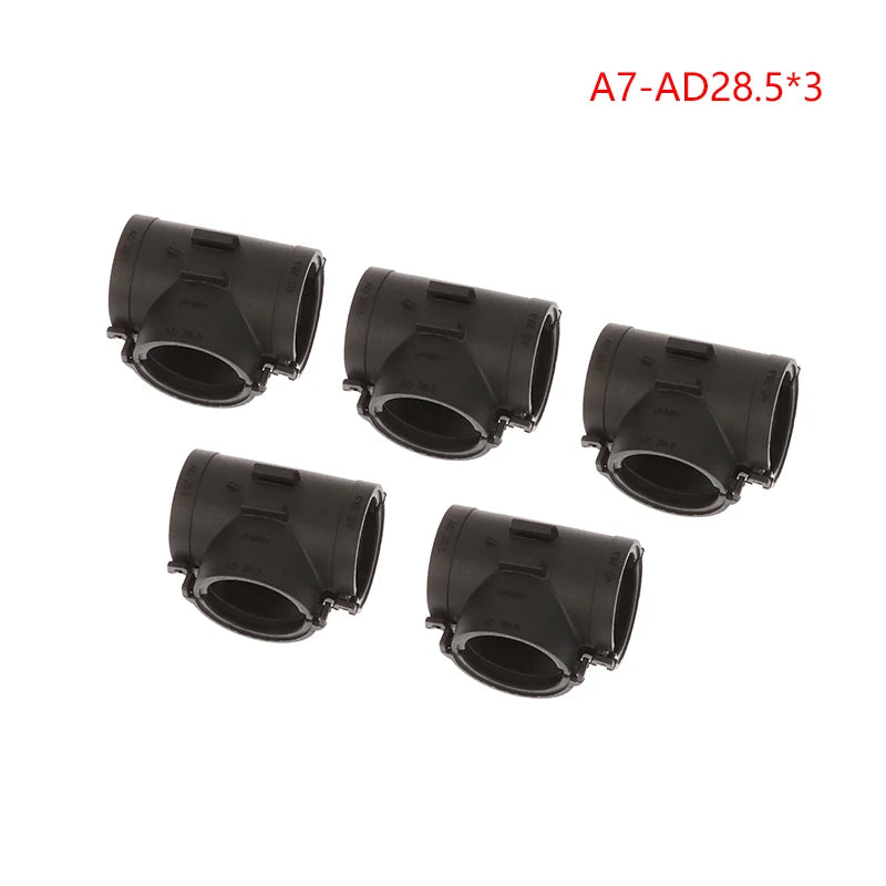 5Pcs T/Y-Shape Three-Way Corrugated Hose Wiring Connector Wiring Harness Connector Richie's A7