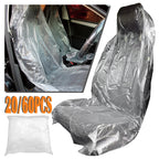 Disposable Clear Plastic Car Seat Covers 20/60 Pcs Waterproof Car Seat Cover Richie's
