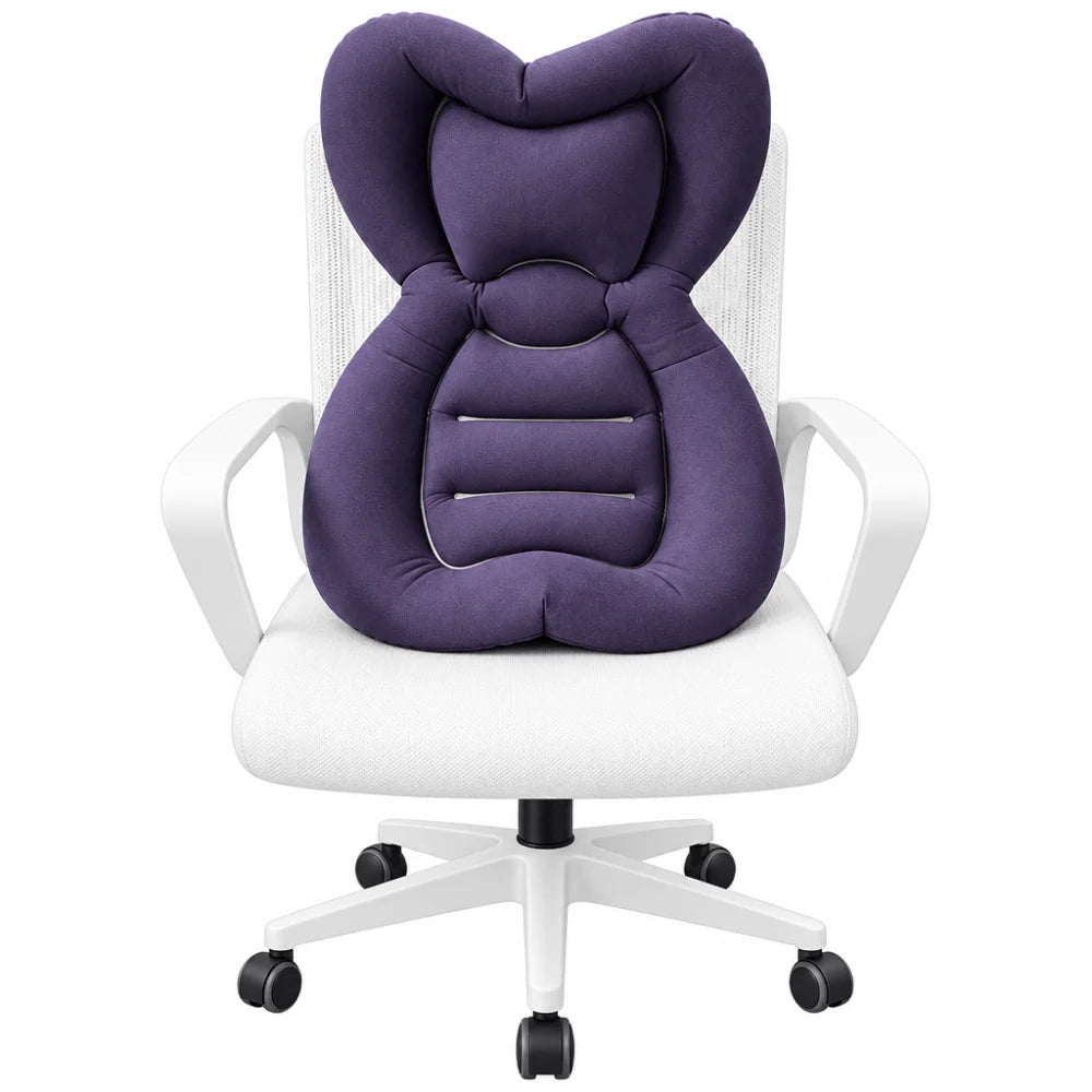 Inflatable Lumbar Support Pillow – Portable Ergonomic Back Cushion Lumbar Support Cushion Richie's WHITE