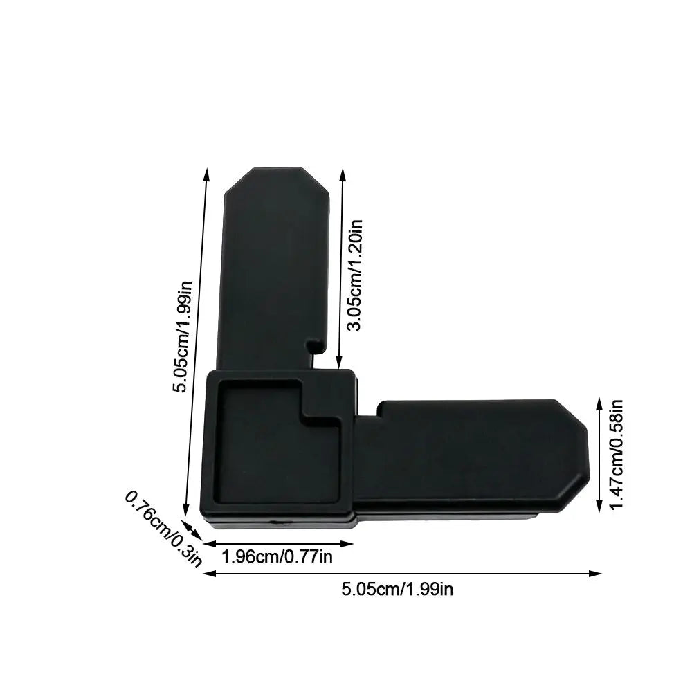 20pcs ABS Window Screen Frame Corner Connectors 90° Black Screen Frame Connectors Richie's
