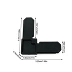 20pcs ABS Window Screen Frame Corner Connectors 90° Black Screen Frame Connectors Richie's