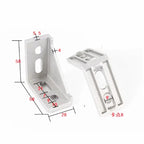 JARBLUE 30x60 Corner Clamps for 3030 Aluminium Profile – 5/10Pcs Corner Profile Clamps Richie's