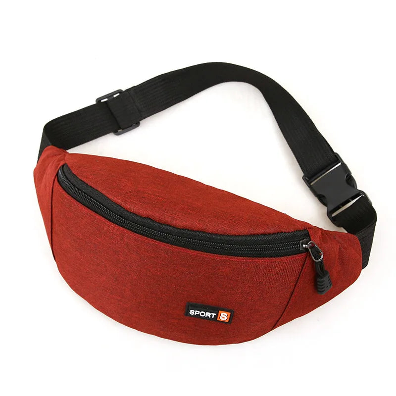 Waterproof Sport Waist Bag Fanny Pack for Men & Women Sport Fanny Pack Richie's Red