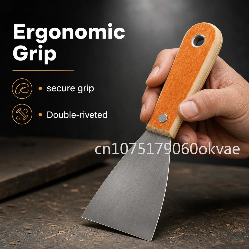 Carbon Steel Putty Knife Wood Handle 1–6 Inch | DIY Wall Tool Putty Knife Richie's