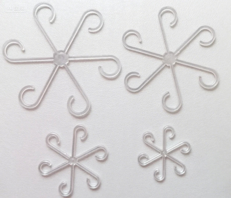 Plant Stem Support Clips & Flower Gathering Frame | Garden Plant Support Clips Richie's four sizes Clear