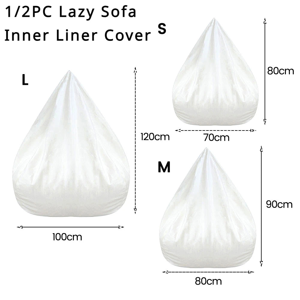 Bean Bag Inner Liner Removable Washable Cover – 1 or 2pc Bean Bag Liner Richie's