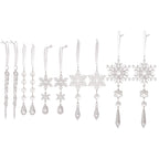 10pcs Acrylic Fake Ice Cone Snowflake Christmas Decorations Christmas Ornaments Richie's Clear