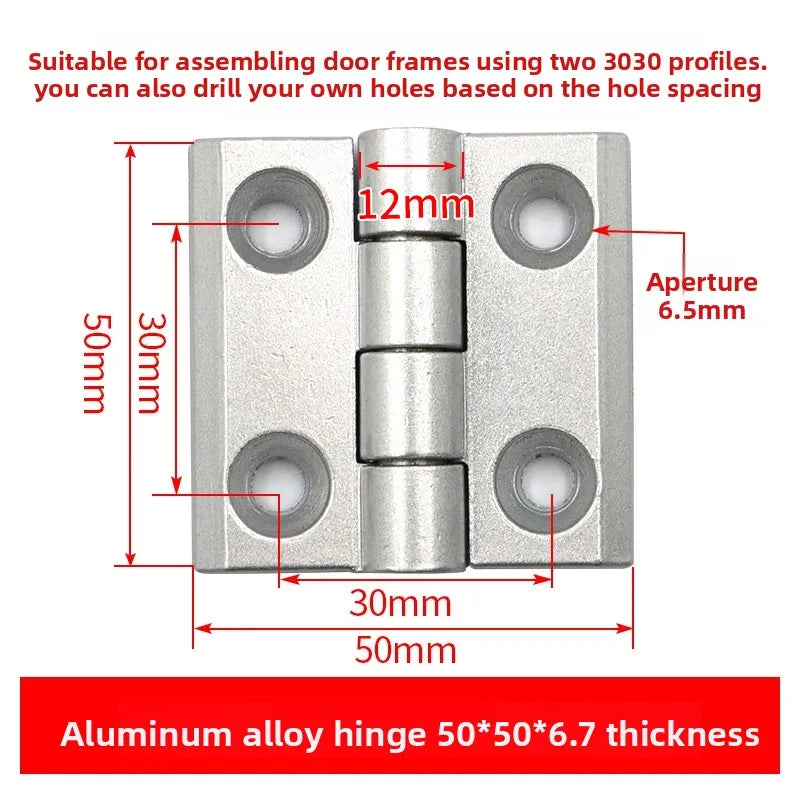 Aluminum Gun Stock Hinges 2020/3030/4040/5050 – Doors & Cabinets Door Cabinet Hinge Richie's 3030 Silver 30x30