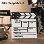 Wooden Movie Clapperboard 20x20cm – Film Slate & Prop Movie Clapperboard Richie's