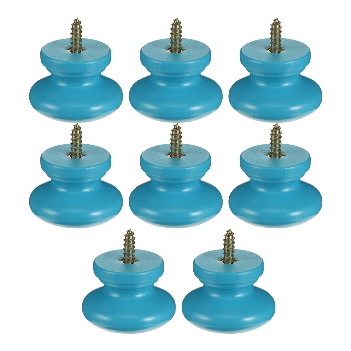 8-Pack Brown Wood Drawer Knobs – Retro Cabinet Pulls Cabinet Drawer Knobs Richie's