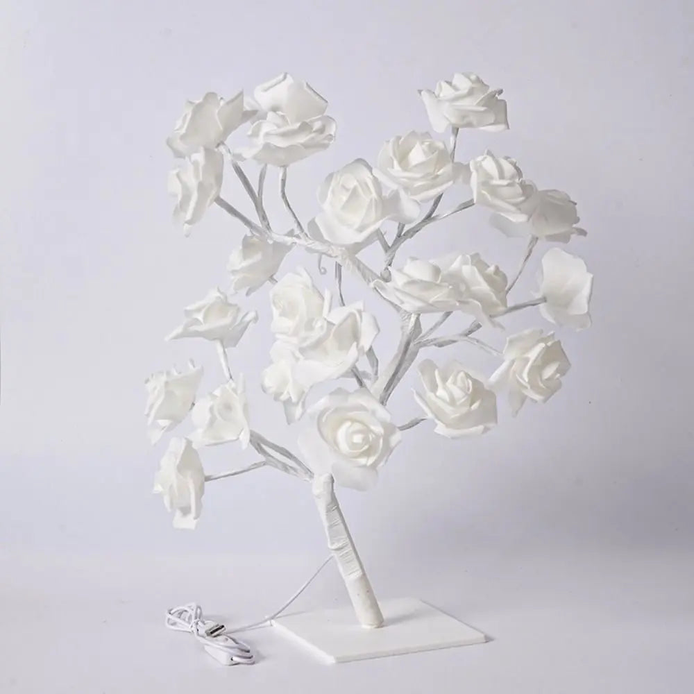 USB Rose Flower Tree LED Table Lamp | Warm Holiday Decor LED Decorative Lamp Richie's