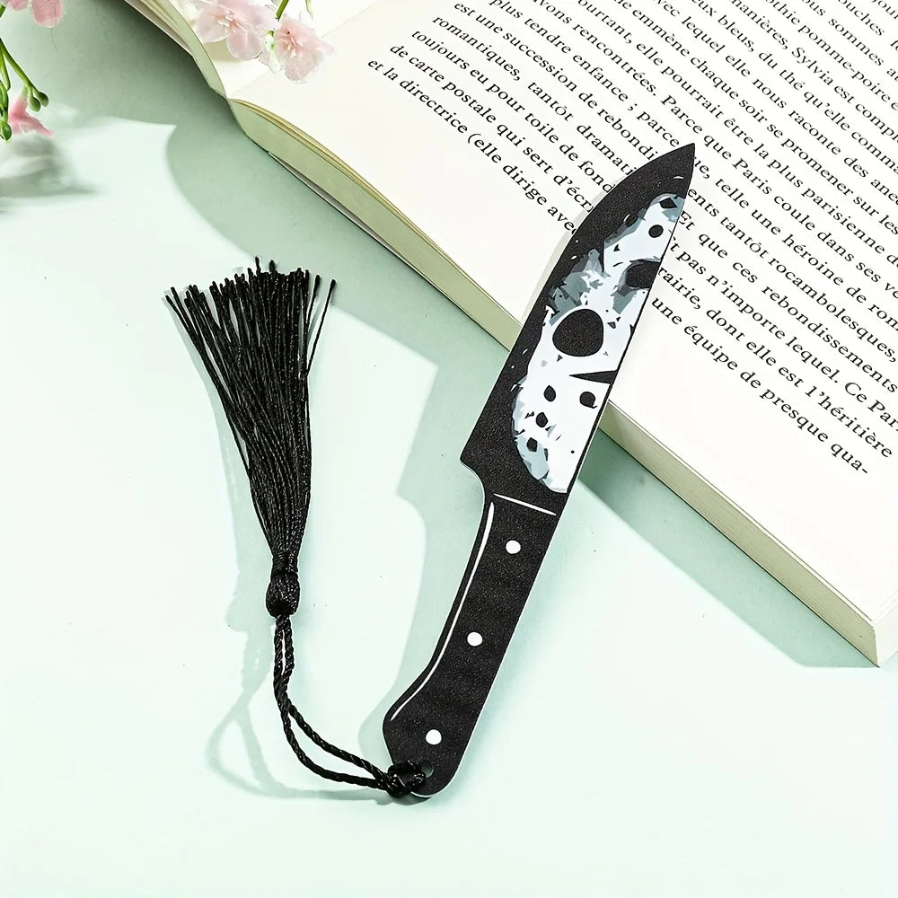 Gothic Bookmark with Black Tassel | Horror Halloween Gift Gothic Bookmark Richie's