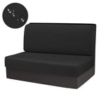 2-Pack Stretch RV Dinette Cushion Covers – Slip-On Seat Covers Seat Cushion Covers Richie's Black