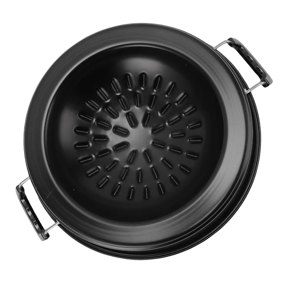 Cast Iron Thai BBQ Grill Pan – Round Hot Pot Dome Grill Cast Iron Grill Pan Richie's