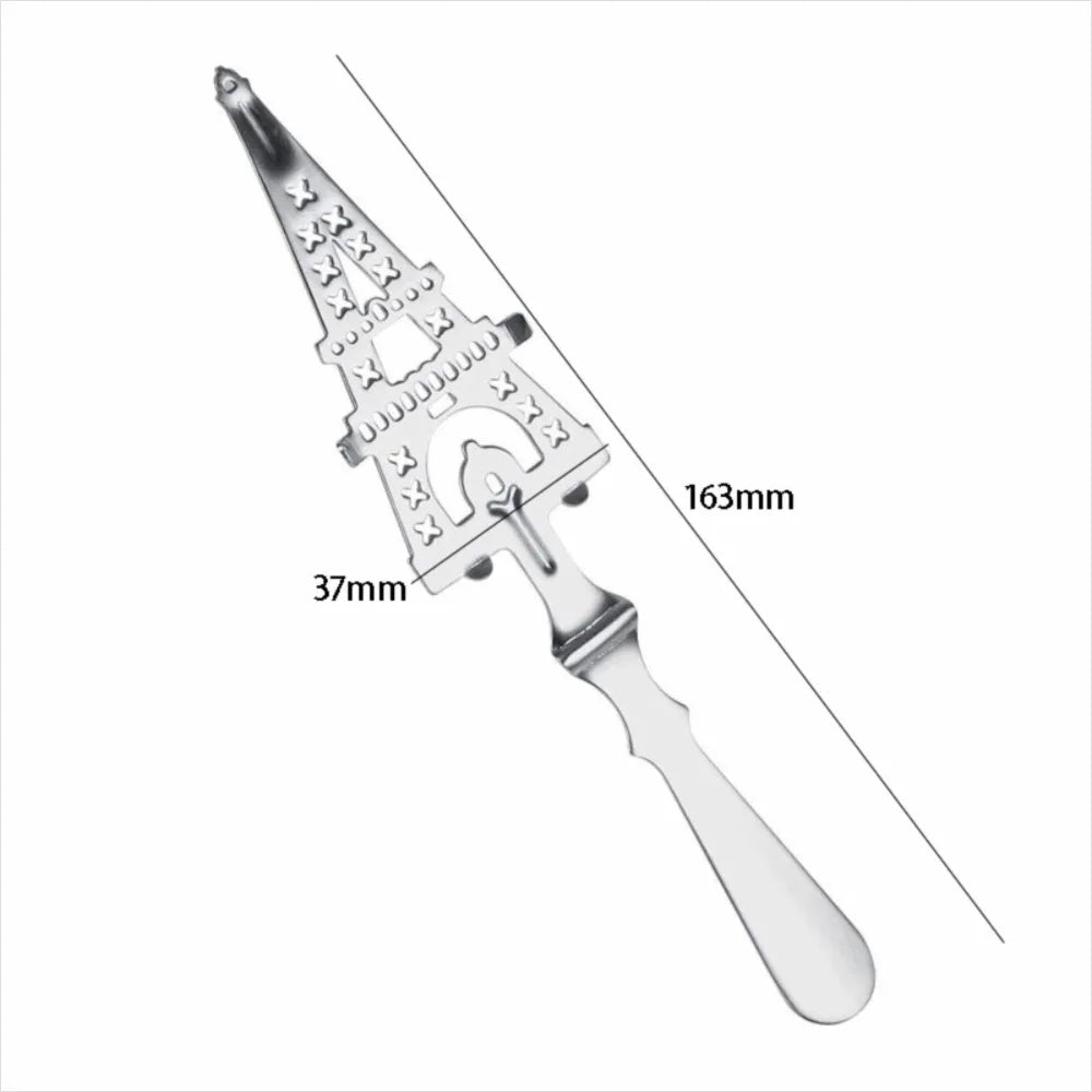 Stainless Steel Absinthe Spoon – Sugar Cube Slotted Strainer Absinthe Bar Spoon Richie's