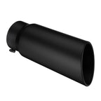 5" to 6" Angle Cut Car Exhaust Tip 15" Anti-Corrosive Tailpipe Exhaust Tip Richie's Black