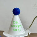 Hand-Drawn Graffiti Birthday Hat Non-Woven Party Princess Cap Party Hat Richie's White-1