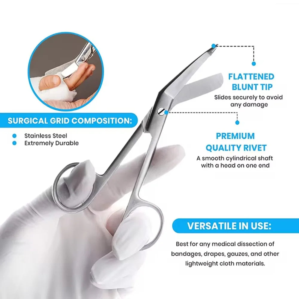 Stainless Steel Bandage Scissors 11cm & 14cm – Dressing Scissors Bandage Scissors Richie's