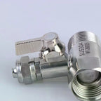RO Feed Water Adapter 1/2 to 1/4 3/8 with Shut-Off Ball Valve Water Filter Adapter Richie's