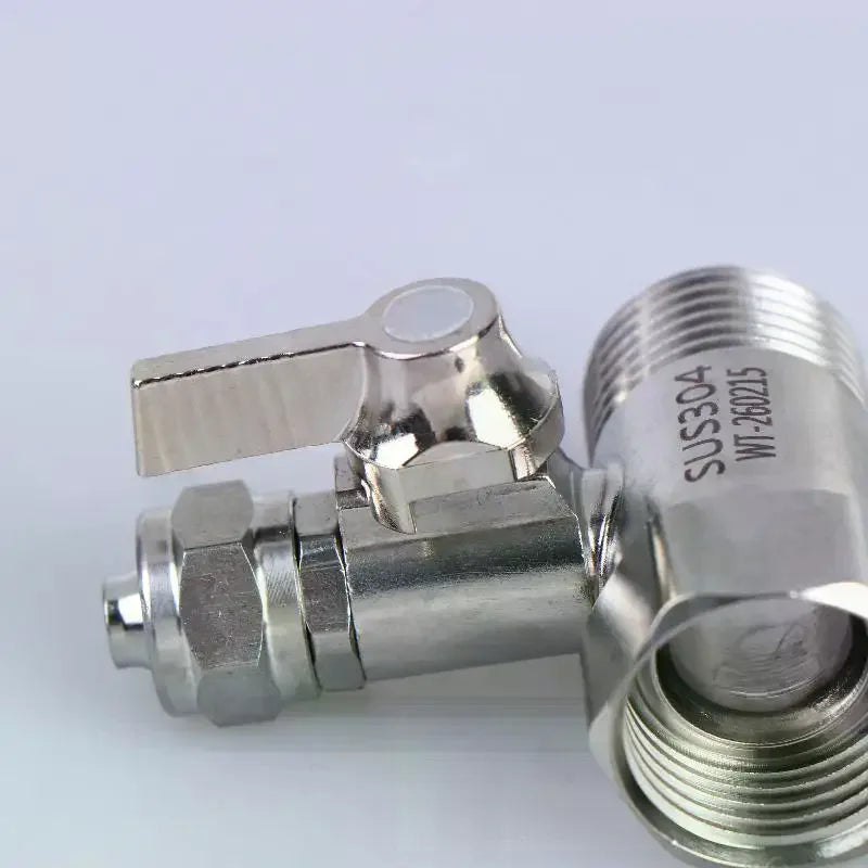 RO Feed Water Adapter 1/2 to 1/4 3/8 with Shut-Off Ball Valve Water Filter Adapter Richie's