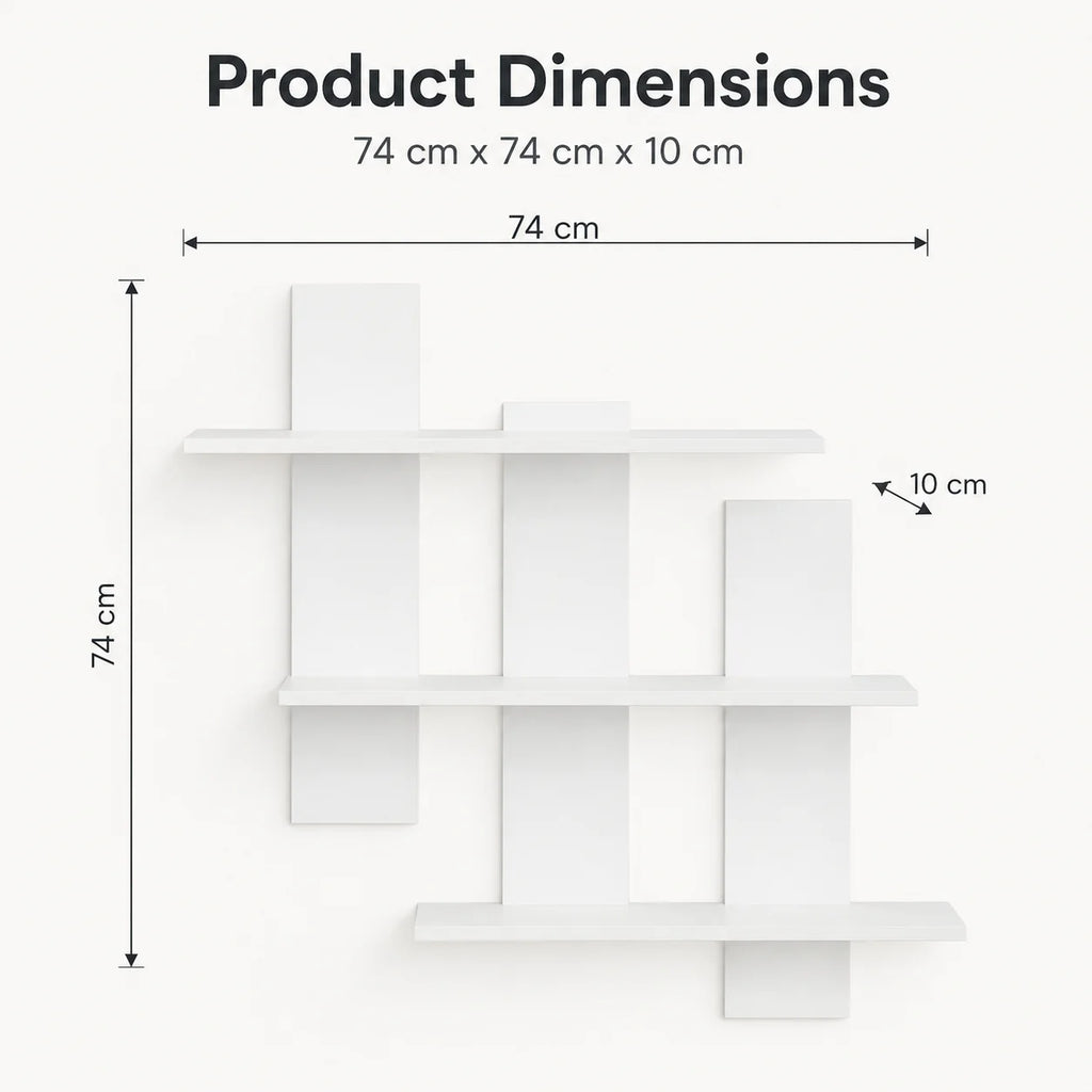 Minimalist 3-Layer Wall Mounted Floating Shelf Rack Floating Wall Shelf Richie's