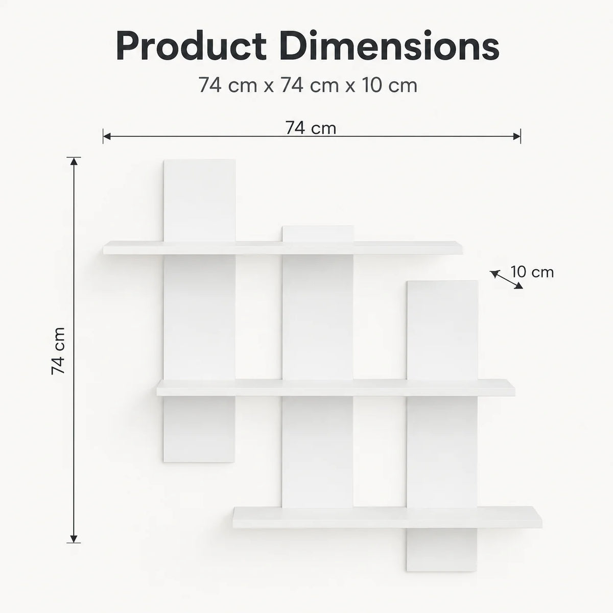 Minimalist 3-Layer Wall Mounted Floating Shelf Rack Floating Wall Shelf Richie's