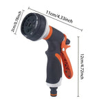 8-Pattern High-Pressure Garden Hose Spray Gun Adjustable Nozzle Garden Hose Nozzle Richie's
