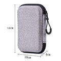 EVA Hard Case for R36S R35S Handheld Game Console Storage Bag Game Console Case Richie's Gray