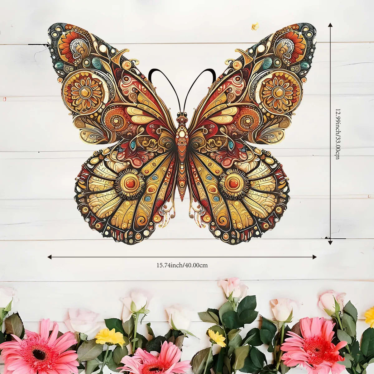 Vintage Metal Butterfly Wall Art – Colorful Indoor & Outdoor Décor Metal Wall Art Richie's 1pc