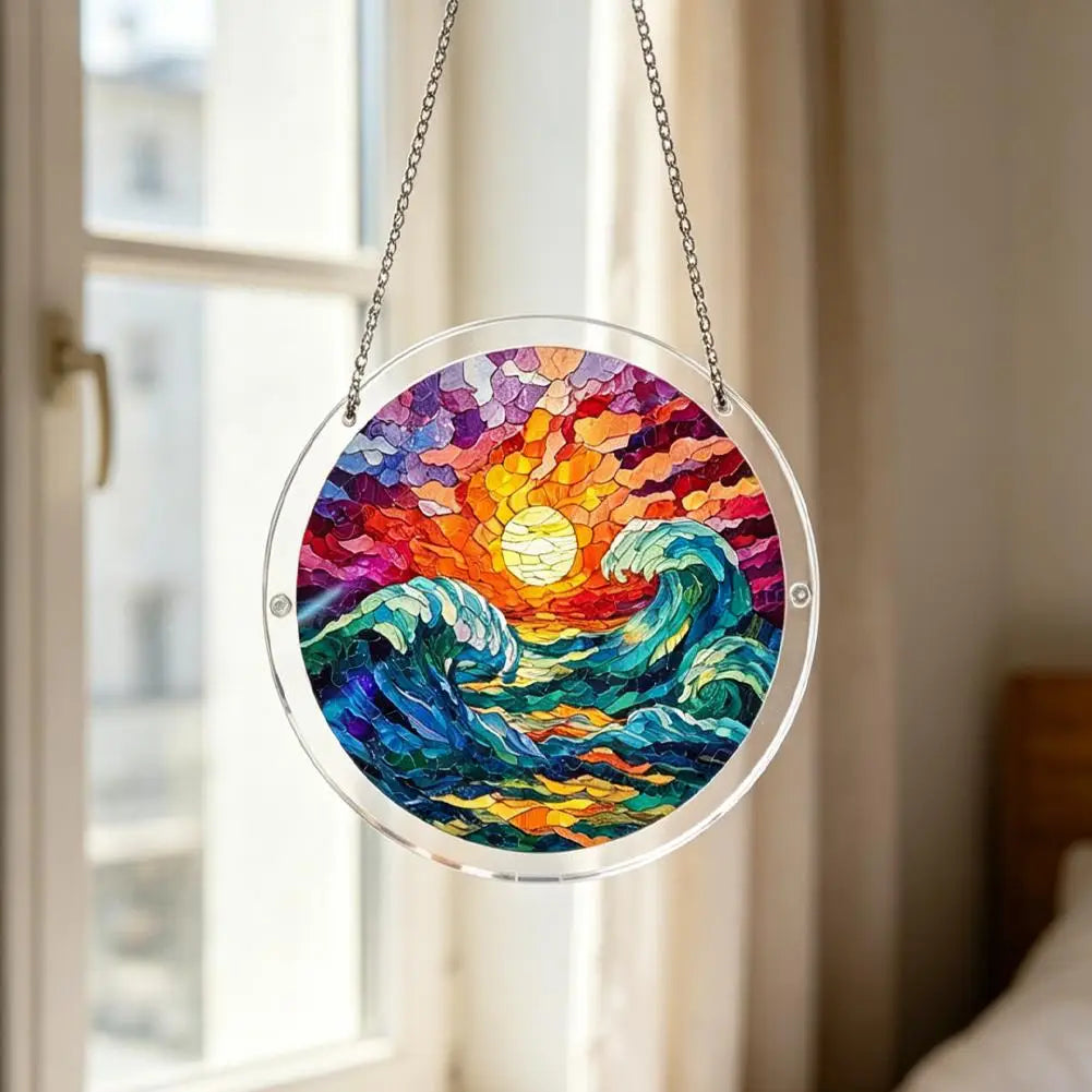 Acrylic Puzzle Suncatcher – DIY Stained Glass Window Hanging Decor Window Suncatcher Richie's