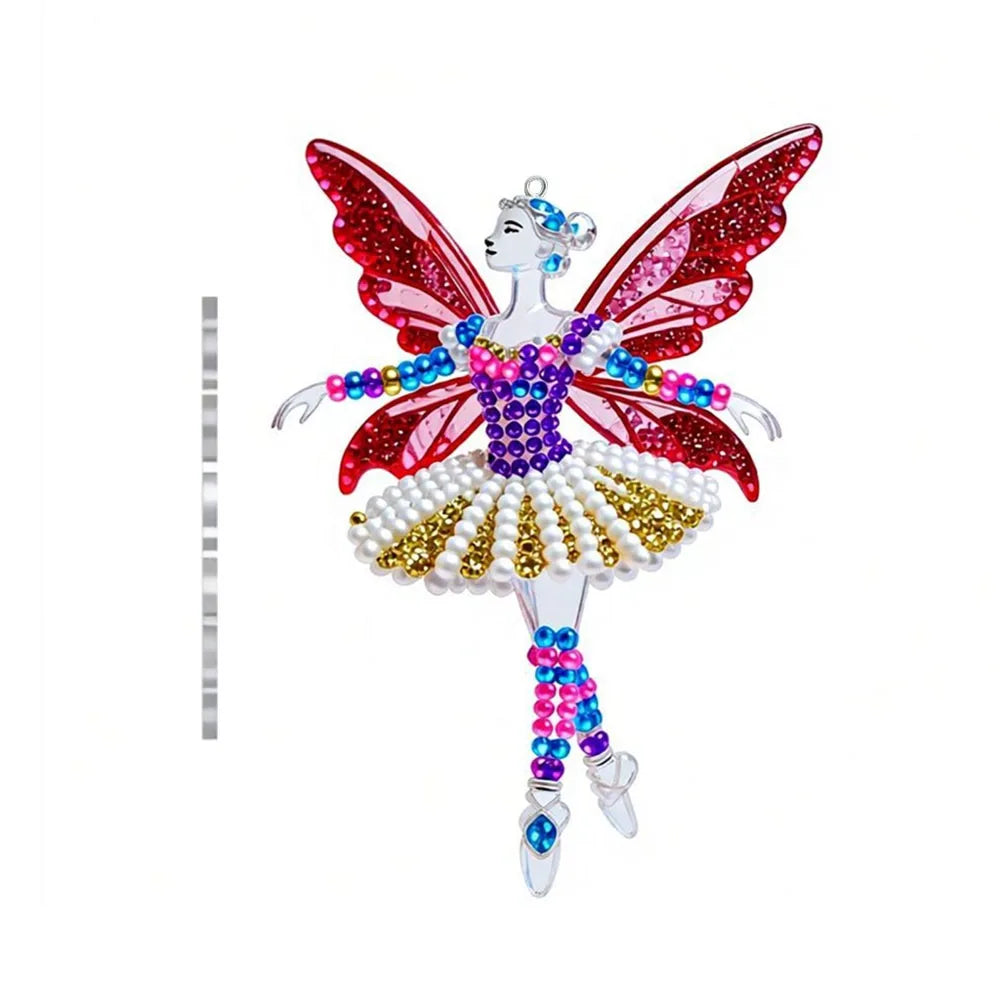 2D Acrylic Ballerina Angel Christmas Hanging Pendant Ornament Christmas Ornament Richie's 10