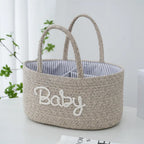 Cotton Rope Diaper Storage Basket – Foldable Nappy Organiser Baby Storage Basket Richie's