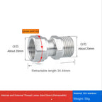 304 Stainless Steel Tee Swivel Pipe Fitting & Water Splitter 1/2" Pipe Tee Fitting Richie's 9