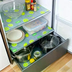 Lemon Pattern Fridge Liner Set 4/8Pcs – Waterproof Non-Slip EVA Refrigerator Shelf Liner Richie's