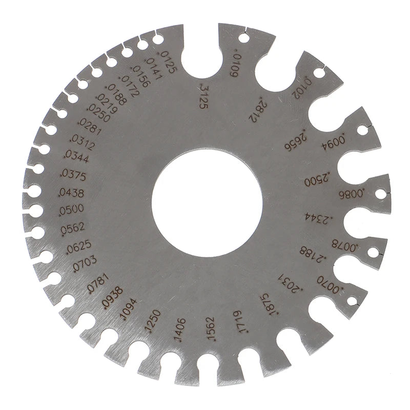 Metal Round Wire Gauge Diameter Measuring Instrument Wire Gauge Tool Richie's